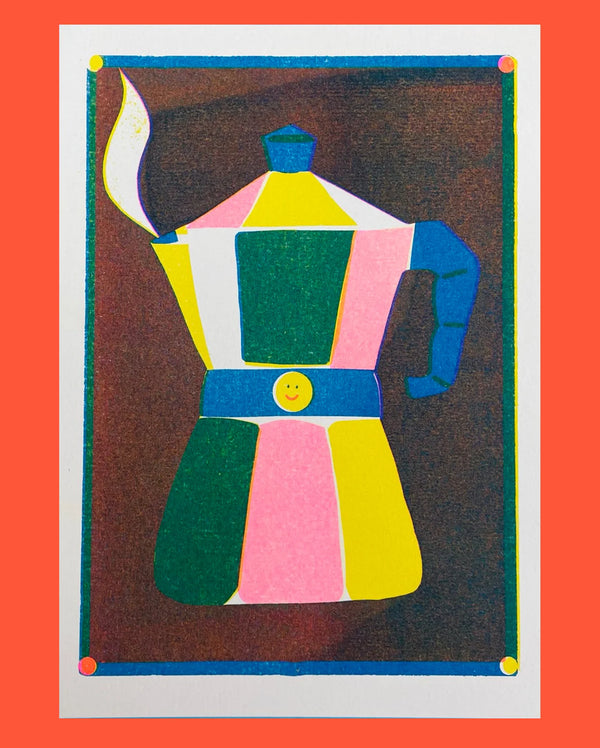 Coffee Mini Riso Print