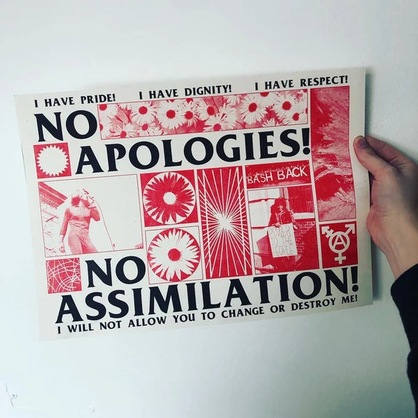 No Apologies, No Assimilation black lodge press print