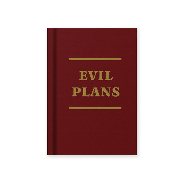 Evil Plans Mini Notebook