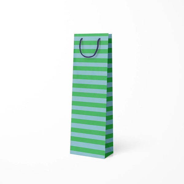 Green and Blue Stripe Bottle Bag by Ohh Deer