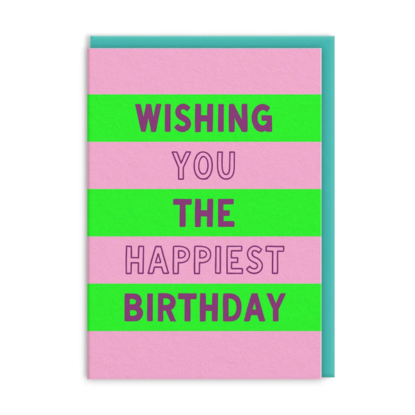 Happiest Birthday Stripes
