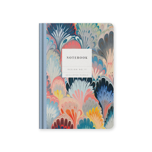 Scalloped Marble Hardback Notebook