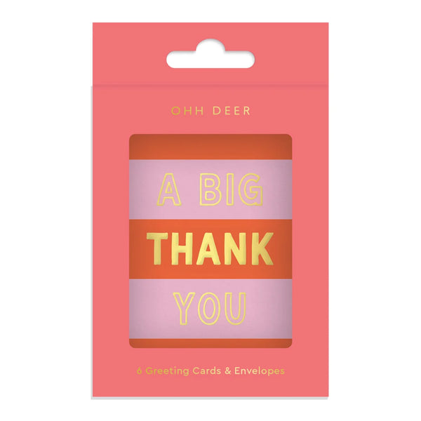 A Big Thank You Mini Card Pack of 6