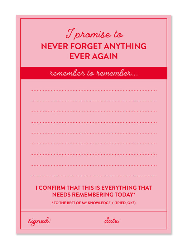 Never Forget Notepad