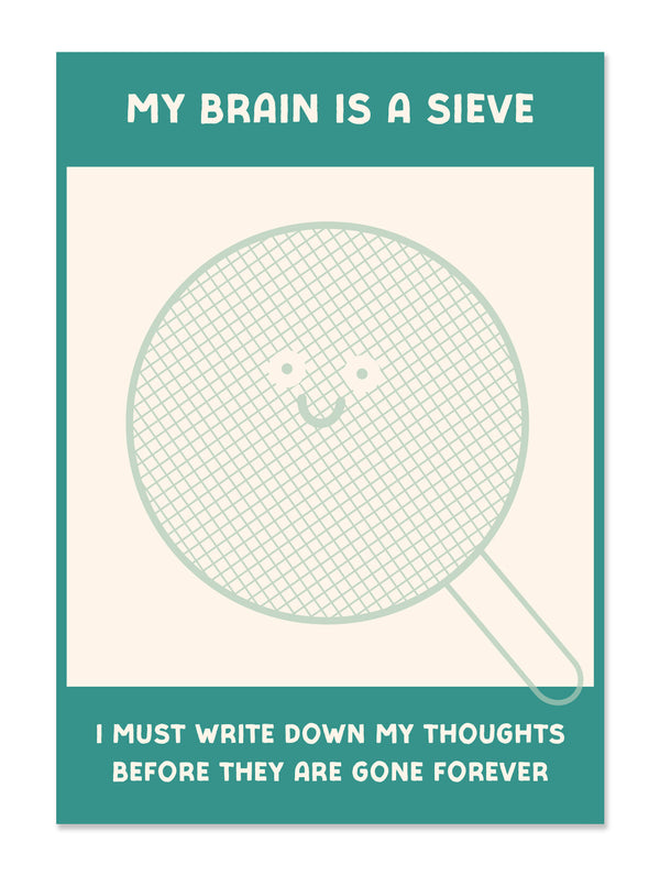 My Brain is a Sieve Notepad