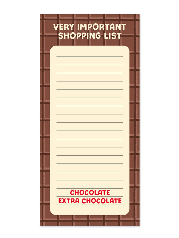 Very Important Shopping List Pad