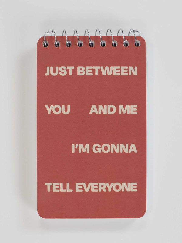 Just Between You And Me Spiral Notebook