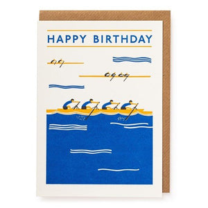 Happy Birthday Rowing by Archivist