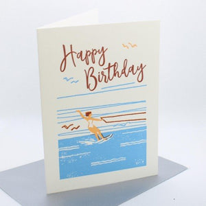 Happy Birthday Waterskier by Archivist