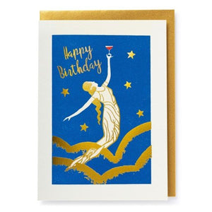 Happy Birthday Art Deco Lady by Archivist