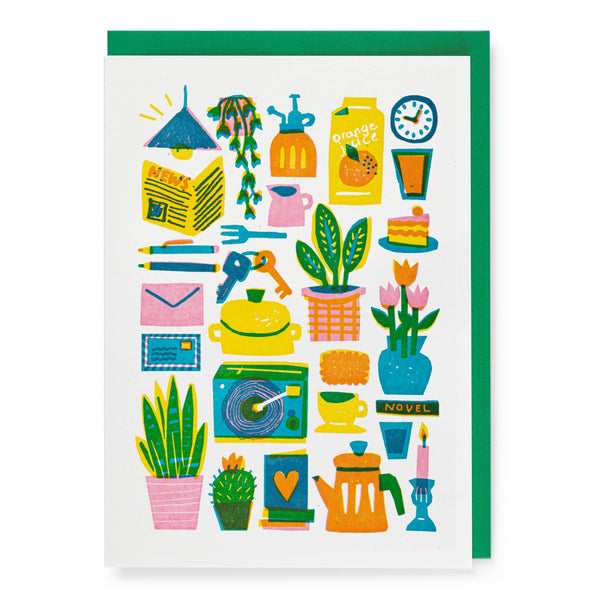 Home and Plants Pattern by Archivist