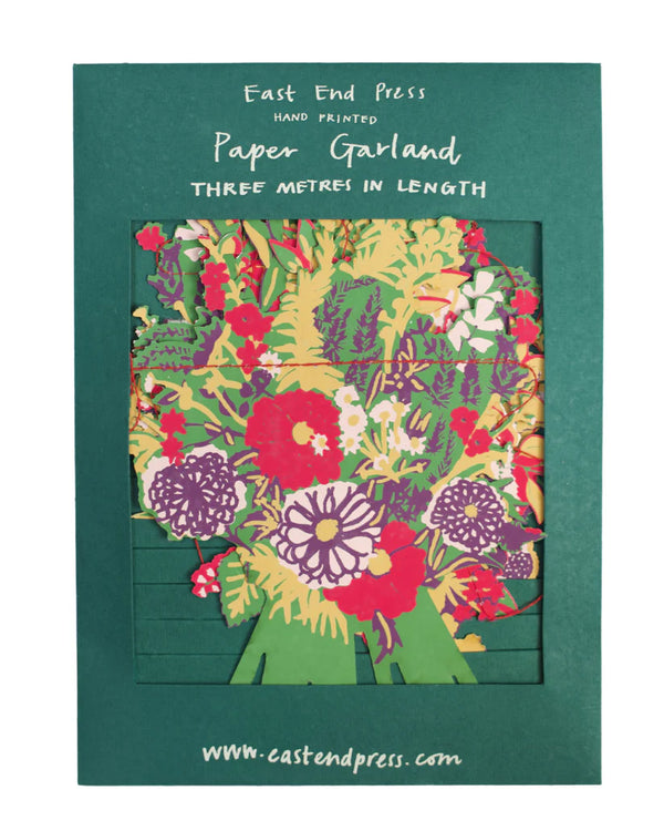 Bouquet Screenprinted Paper Garland