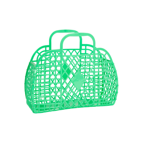 Sun Jellies Retro Basket Jelly Bag - Small green