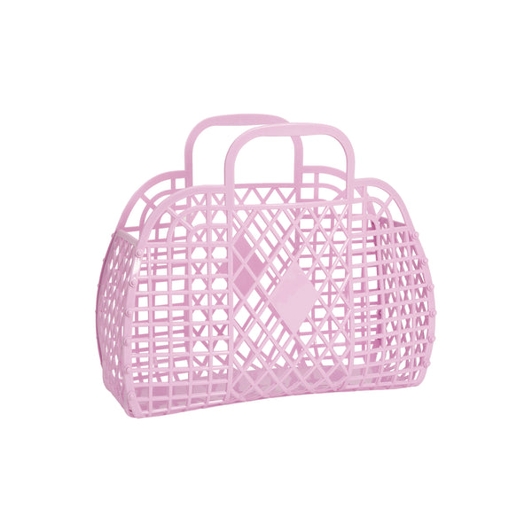 Sun Jellies Retro Basket Jelly Bag - Small lilac