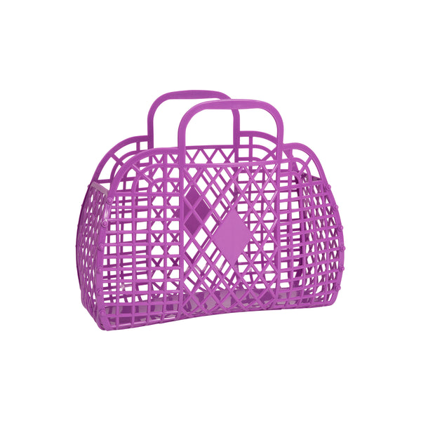 Sun Jellies Retro Basket Jelly Bag - Small purple