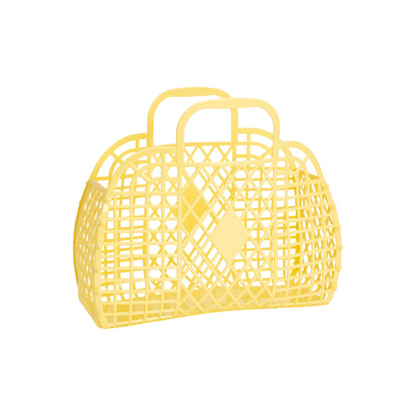 Sun Jellies Retro Basket Jelly Bag - Small yellow