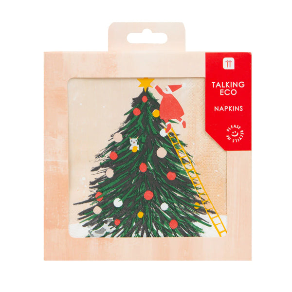 Santa and Tree Napkins