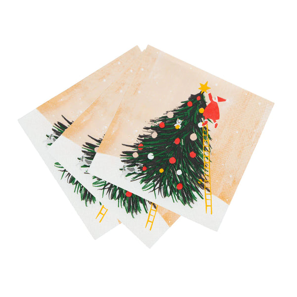 Santa and Tree Napkins