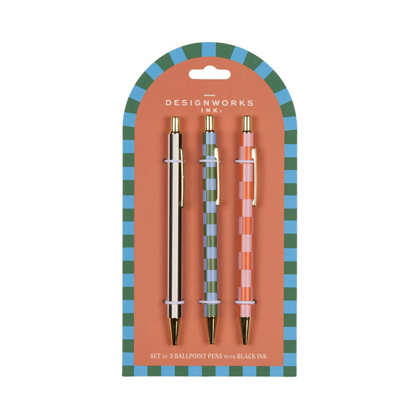 A Dopo Pen Set - Stripes and Checks