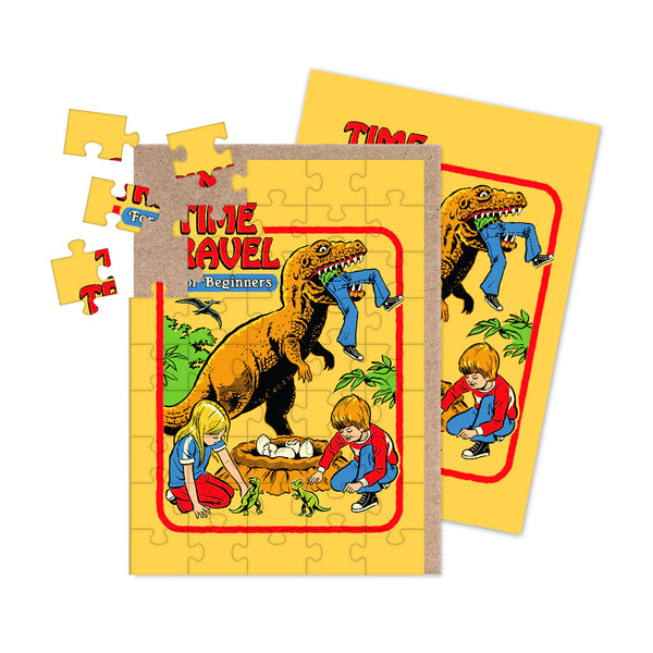 Time Travel Jigsaw Card