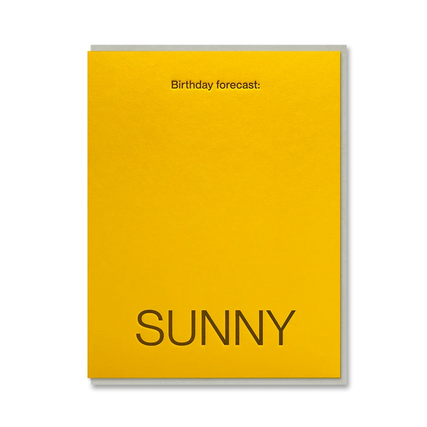 Birthday Forecast: Sunny