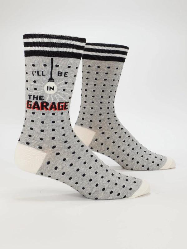 I'll Be in the Garage Men's Socks