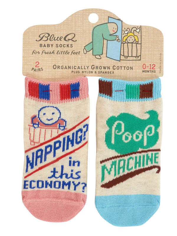 Napping? In This Economy? Baby Socks Pair