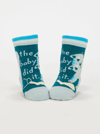 The Baby Did It Baby Socks Pair