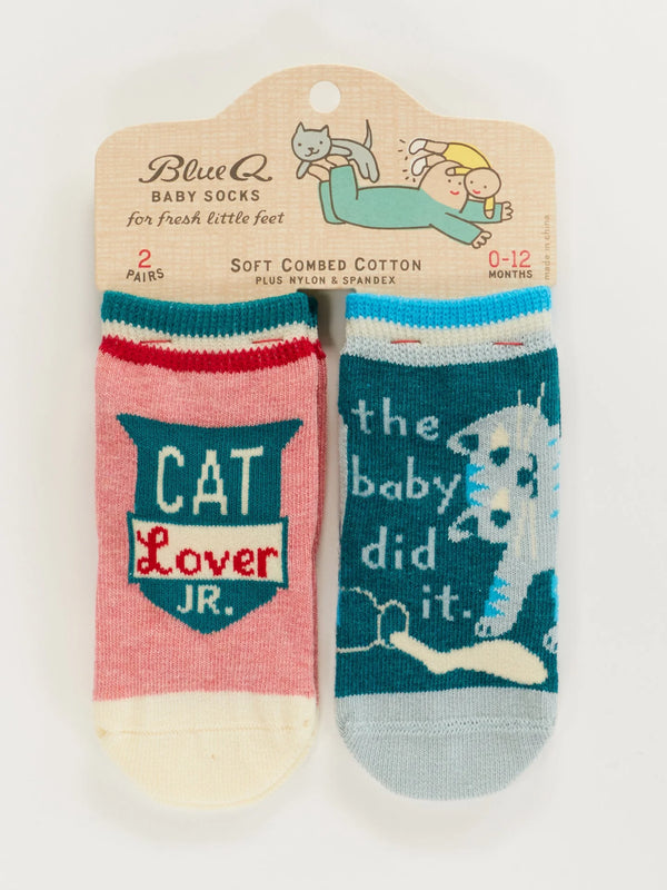The Baby Did It Baby Socks Pair