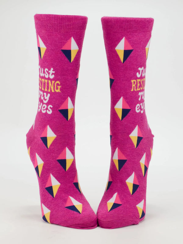 Just Resting My Eyes Women's Socks