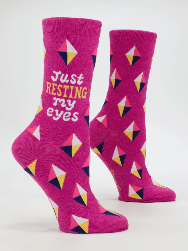 Just Resting My Eyes Women's Socks