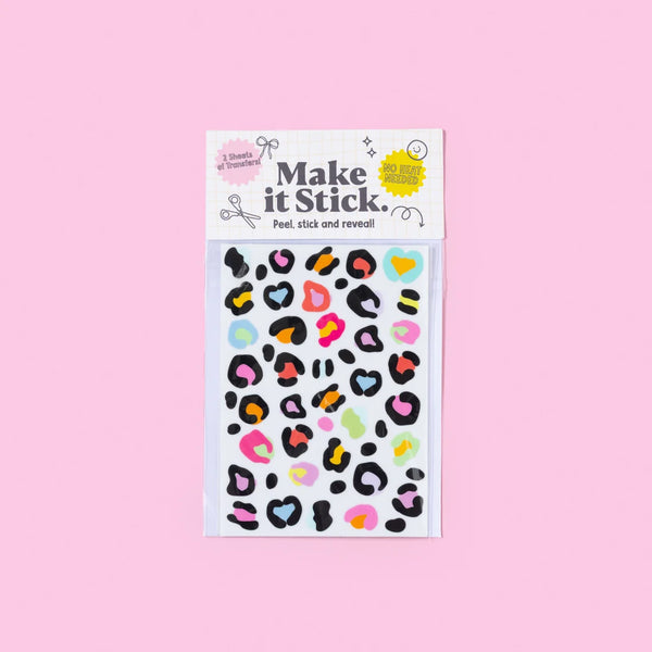 Leopard Print Stick and Peel Transfers