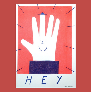 Max Machen - super cool risograph print with bold design - Hey Hand