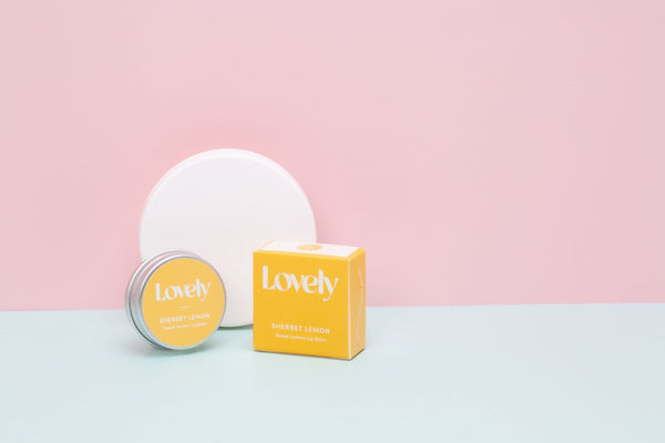 Sherbet Lemon Lip Balm by Lovely Skincare