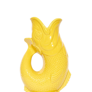 Bright bold homeware vase - fish shaped glugging jug 