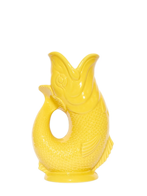 Bright bold homeware vase - fish shaped glugging jug 