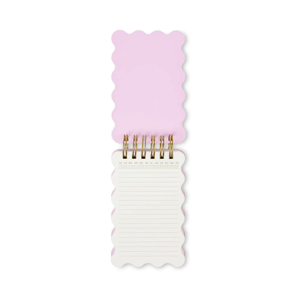 Marble Wavy Notepad - Cherry Peach