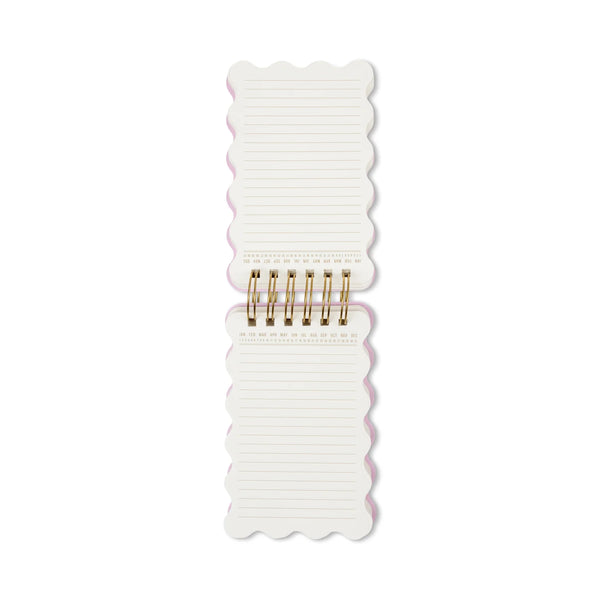 Marble Wavy Notepad - Cherry Peach
