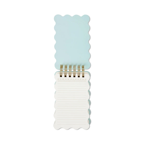 Marble Wavy Notepad - Teal