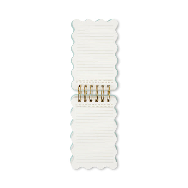 Marble Wavy Notepad - Teal