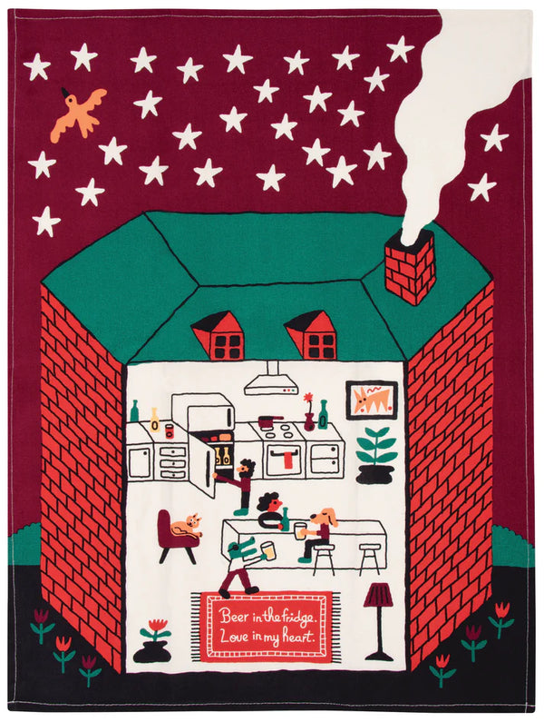 Beer In The Fridge Tea Towel