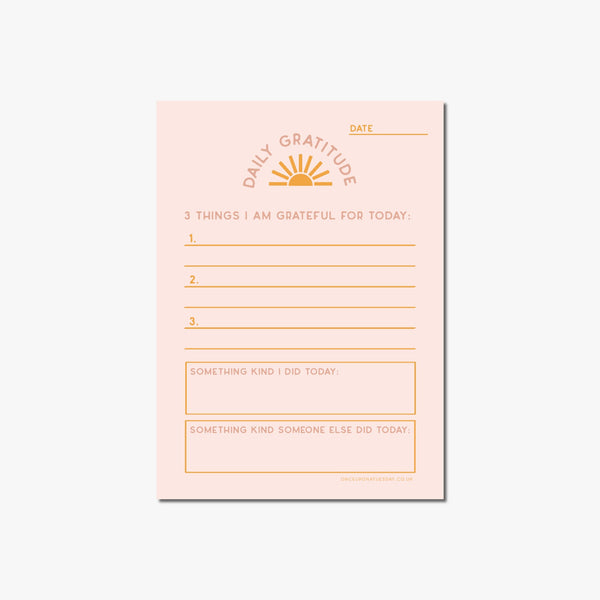 Daily Gratitude Pad