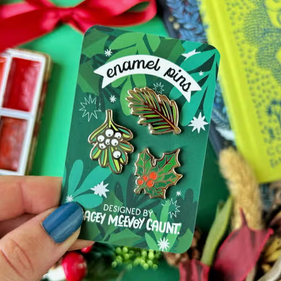Winter Enamel Pin Set by Stacey McEvoy Caunt