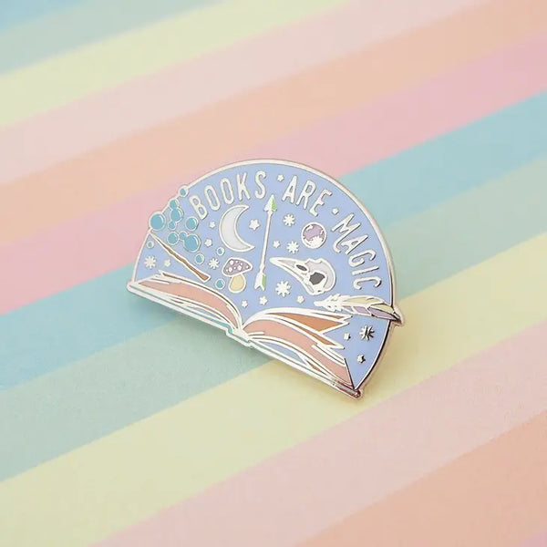 Books are Magic Enamel Pin by Hand Over Your Fairy Cakes
