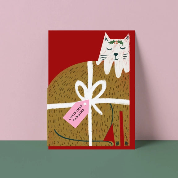 Feline Festive Cat Christmas Cards - 4 Pack