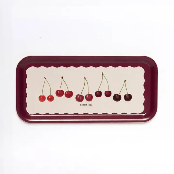 Cherries Birchwood Tray by Roomytown