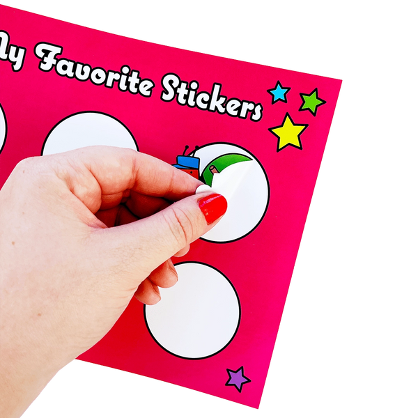 Retro Rainbow Sticker Collection Book