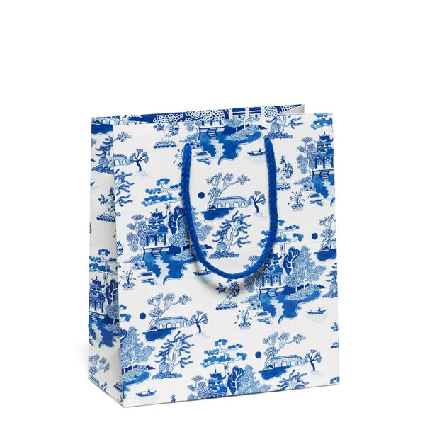 Blue Chinoiserie Gift Bag by Red Cap Cards