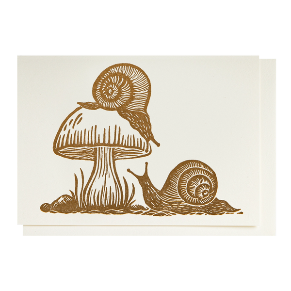 Snails and Mushrooms Mini Card