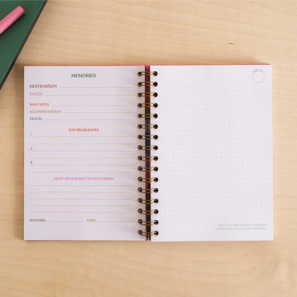 A5 Trips & Travel Memories Hardcover Journal